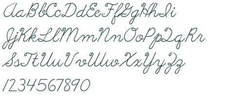 Abc Cursive font download free (truetype)