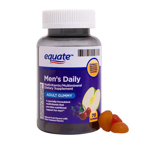 Equate Once Daily Men's Multivitamin Gummies, 70 Ct - Walmart.com - Walmart.com