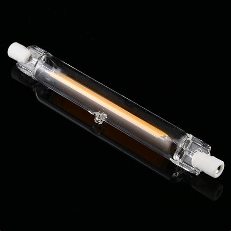 R7S 7W 500LM 118mm COB LED Bulb Glass Tube Replacement Halogen Lamp ...