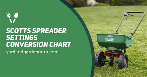 Scotts Edgeguard Spreader Settings Chart