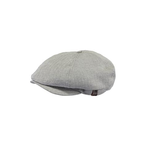 Jamaica Cotton Light Grey Flat Cap - Barts Reference : 10207 | Chapellerie Traclet