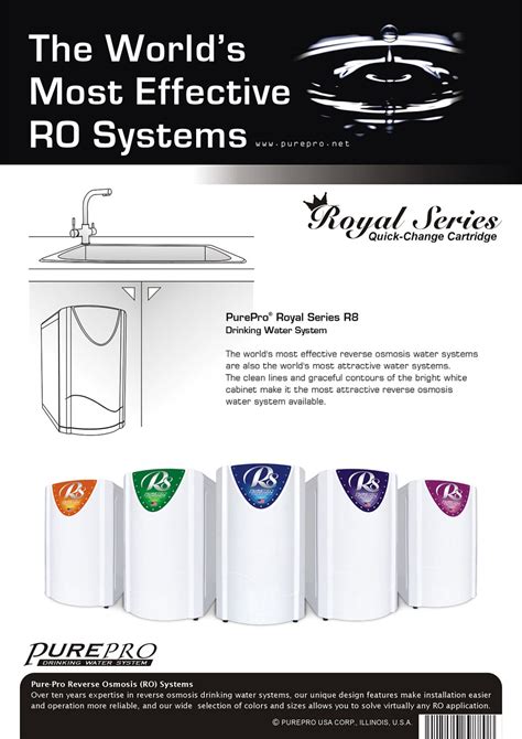 PurePro® USA Reverse Osmosis Systems and Filtration Systems R8