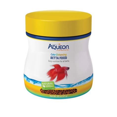 Aqueon Betta Color Enhancing Pellets Betta Food, .95 oz. | Petco