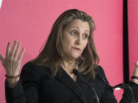 Chrystia Freeland isn't interested in your questions about the Emergencies Act | Cold Lake Sun