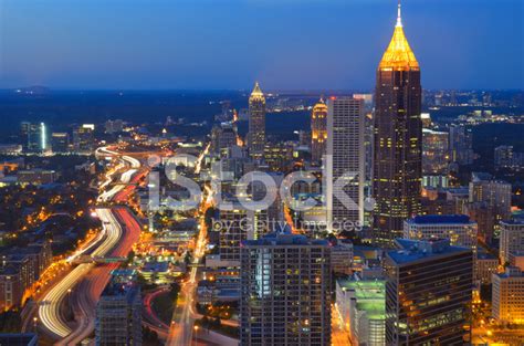 Skyline Of Atlanta, Georgia Stock Photo | Royalty-Free | FreeImages