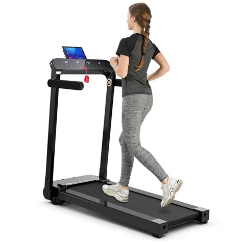 Costway Ultra-thin Lightweight Folding Treadmill Installation-free Walking Machine Gym - Walmart ...