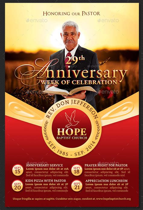 Church Anniversary Program Template