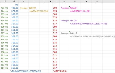 How can I use functions like NUMBERVALUE() across a whole column/range ...