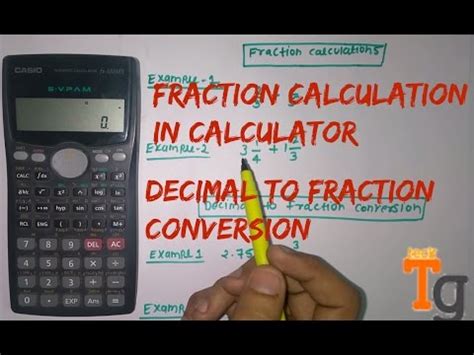 How To Calculate Fraction In scientific Calculator | Any calculator - YouTube