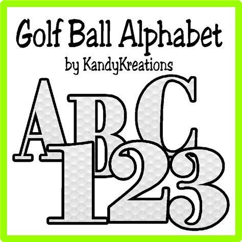 DIY Party Mom: Golf Ball Alphabet