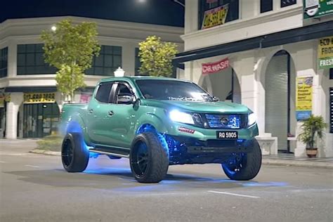 This modified Nissan Navara packs more than just monstrous look