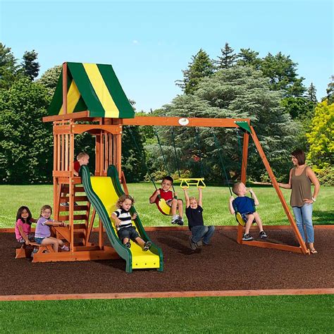 Backyard Discovery - 65112 - Prestige Wood Swing Set | Sears Outlet