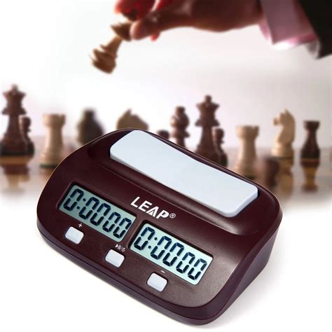 LEAP PQ9907S Chess Clock Digital Count Up Down Electronic Game Timer ...