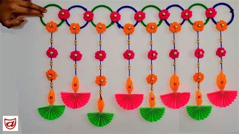 Wall hanging Toran for Diwali, Deepawali home decoration craft from ...