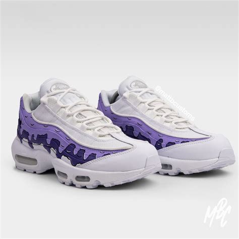 Purple Dripping Design - Custom Nike Air Max 95 Trainers – MattB Customs