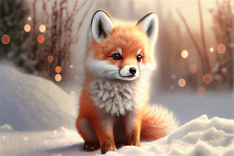 Red Fox In Snow Wallpaper Clipart