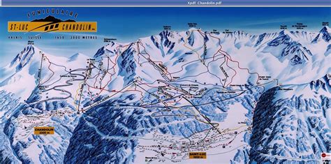 St-Luc Piste Map / Trail Map