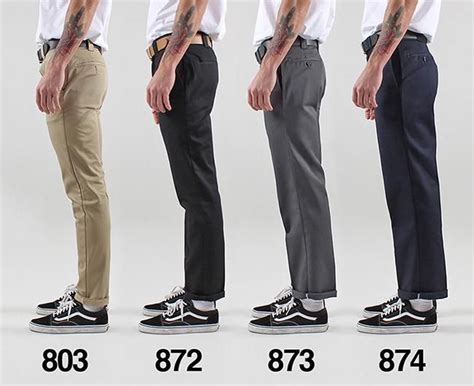 Dickies Work Pants Fit Guide (2021) & How to Style Them. 874, 873, 872 ...