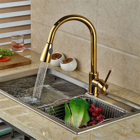 Broward Mounted Kitchen Faucet, Gold