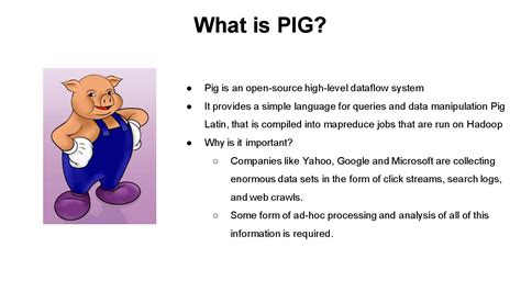 Hadoop Component Apache Pig, Online Hadoop Course