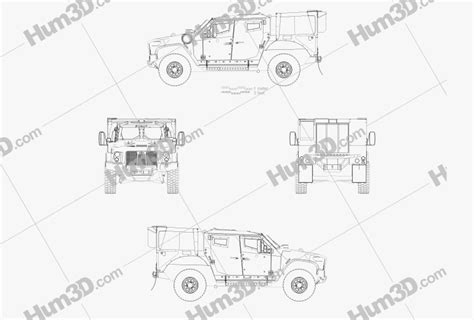 Oshkosh L-ATV 2017 Blueprint - 3DModels.org