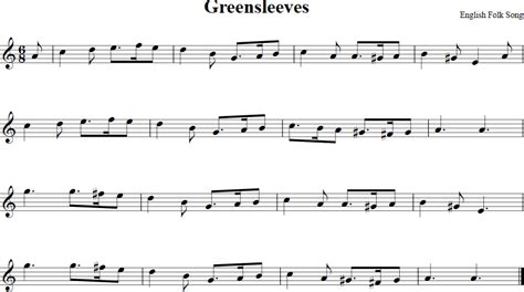 Greensleeves | Free Violin Sheet Music