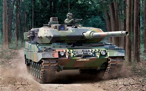 Download wallpapers Leopard 2A6, German main battle tank, modern tanks ...