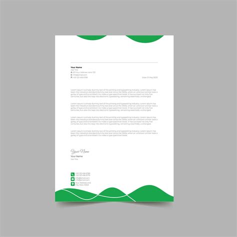 Modern Letterhead Pad Template Design 9937839 Vector Art at Vecteezy