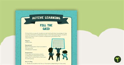 Fill the Grid Active Game | Teach Starter