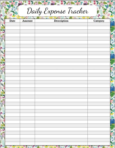 Income Expense Tracker Template