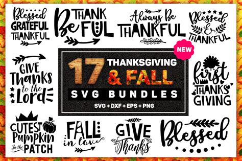 Thanksgiving and Fall Bundle Graphic by AllisonSuns · Creative Fabrica