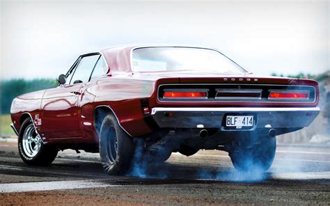 Classic Dodge Charger Burnout - HD Wallpaper