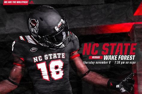 NC State wearing new black alternate uniforms against Wake Forest ...