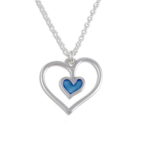 Blue heart pendant – St Justin