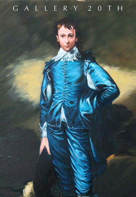 BLUE BOY! ORIGINAL ART OIL PAINTING! SUPERB THOMAS GAINSBOROUGH REPRODUCTION! - Paintings