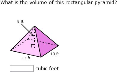 IXL | Volume of rectangular pyramids | 8th grade math