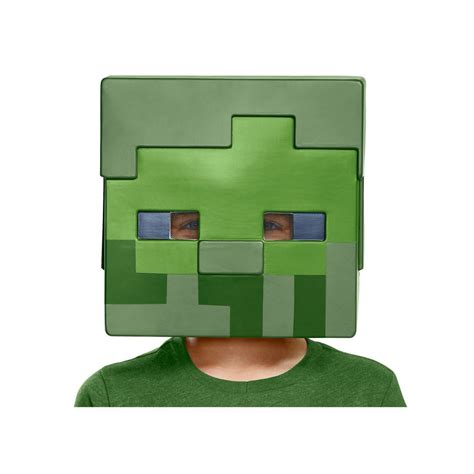 Disguise Minecraft Zombie Green Plastic Halloween Half Costume Mask, for Child - Walmart.com