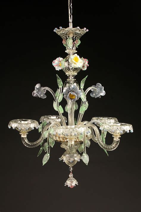 Murano glass chandelier.