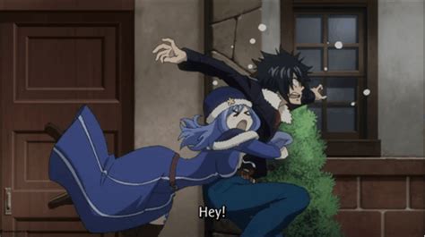 This was such a sad episode | episode 220 | 413 days | scarf | Juvia hugging Gray | gif | Gruvia ...