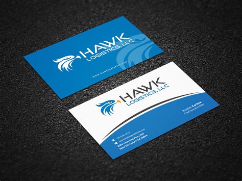 Professional, Upmarket, Trucking Company Business Card Design for Hawk Logistics, LLC by ...