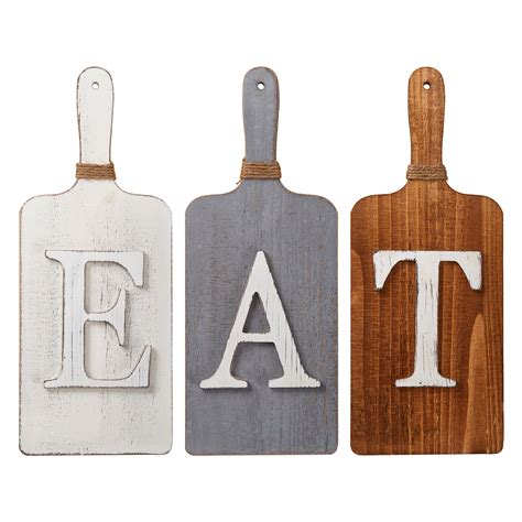 Barnyard Designs Eat Sign Wall Decor Rustic Primitive Country Farmhouse Kitchen Home Decor Sign ...