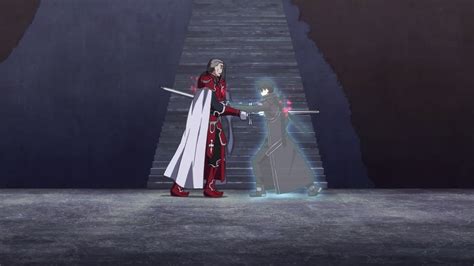 Image - Kirito stabbing Heathcliff.png | Sword Art Online Wiki | FANDOM ...