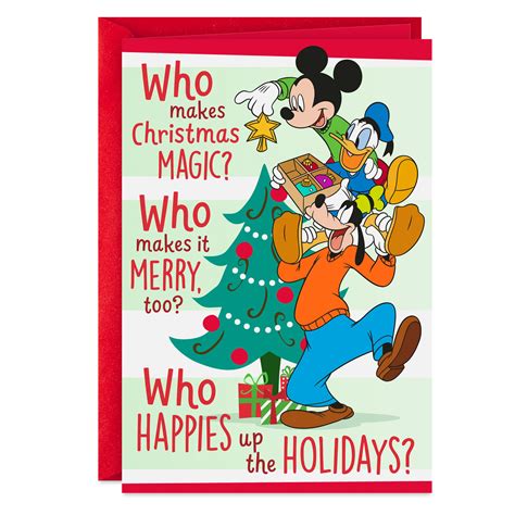 Disney Photo Christmas Cards - Printable Cards