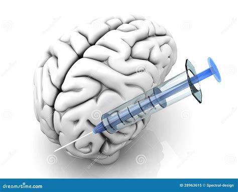 Brain Injection stock illustration. Illustration of intelligence - 28963615