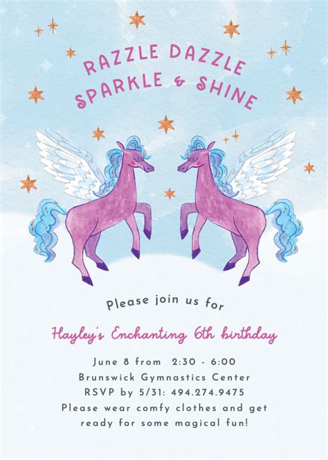 Razzle Dazzle - Birthday Invitation Template (Free) | Greetings Island