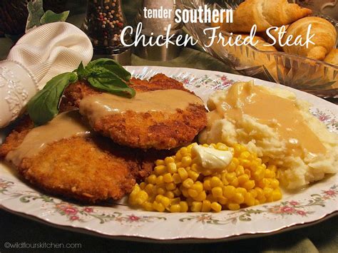 Tender Southern Chicken Fried Steak - Wildflour's Cottage Kitchen