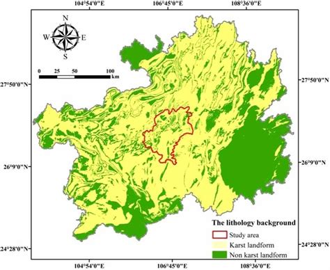 | Karst landform distribution map of Guizhou Province. | Download ...