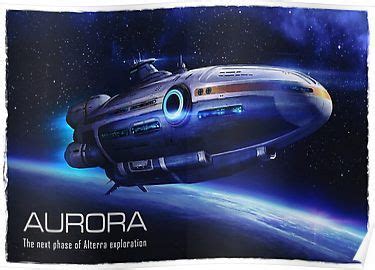 Subnautica - Aurora Flying Poster | Subnautica concept art, Spaceship ...