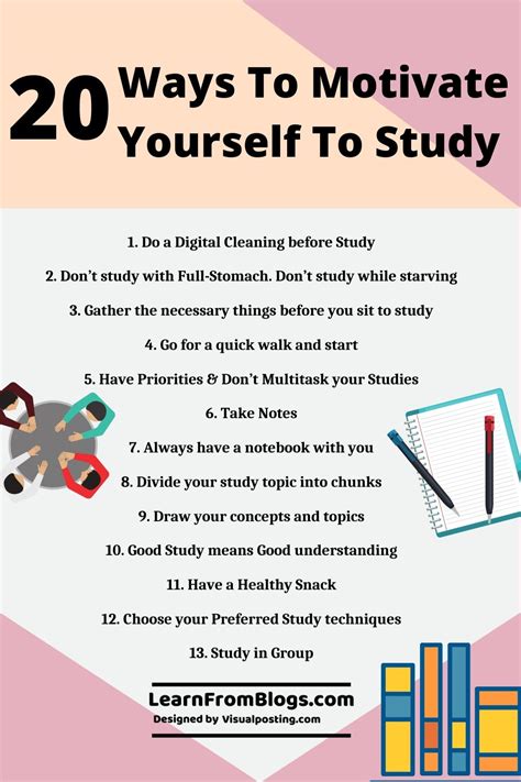 20 Ways to Motivate Yourself to Study - Study Tips