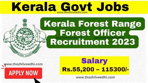 Kerala Forest Range Forest Officer Recruitment 2023 – Apply Online For ...